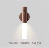 Smart Motion Sensor Night Light, LED Rechargeable Magnetic Wall Lamp, Portable Hallway LED Night Light