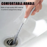 Pipe Hair Cather Brush, Long Handle Hair Sewer Sink Cleaning Brush, Flexible Clog Hole Remover Cleaning Tools, Bendable Sewer Toilet Washbasin Sink Cleaning Hook, Kitchen Bathroom Drain Cleaning Flexible Rod,