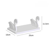 Swan Floating Shelf, Kitchen And Bathroom Storage Shelf, Multifunctional Storage Rack, Household Kitchen Bathroom Organizer Shelf, Wall Hanging Seasoning Storage Shelf, Wall Mounted Storage Organizer, Multipurpose Floating Shelf