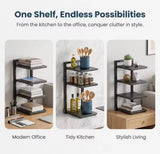 Adjustable Floor Standing Kitchen Pot Storage Rack,  Space Saving  Storage Rack, Multi Layer Kitchen Cabinet Storage Rack, Multifunctional Under Sink Organizer