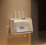 Luxury Wifi Cabinet Storage Box, Wall Mounted Router Storage Box, WiFi Device Storage Rack with Heat Dissipation