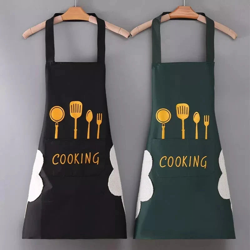 Fashion Apron – Oil-Proof PVC Cooking Apron for Kitchen Use