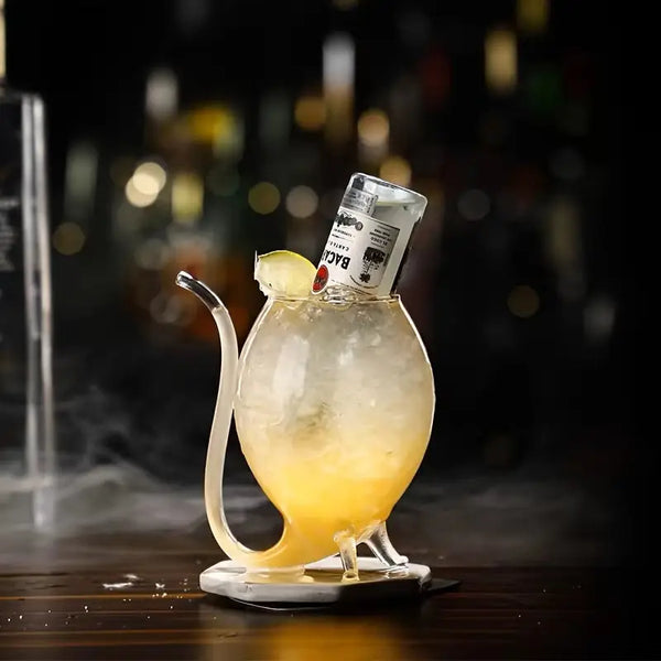 Double Wall Curved Glass Drinking Cup, Transparent Drinking Glass With Built In Tube, Creative Transparent Glass Tumbler, Luxury     Spiral Straw Glass Cup