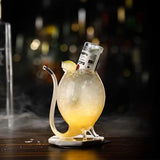 Double Wall Curved Glass Drinking Cup, Transparent Drinking Glass With Built In Tube, Creative Transparent Glass Tumbler, Luxury     Spiral Straw Glass Cup
