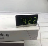 USB Operated Multifunction Alarm Desk Clock, Mirror Table Clock, Mini Digital Alarm Clock