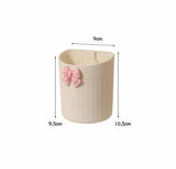 Wall Mounted Kawaii Bow Pen Holder, Wall Hanging Pencil Case, Large Capacity pen Container