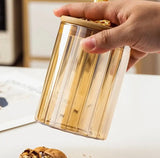 Sealed Glass Nuts Jar With Dear Cap, Kitchen Food Storage Container Bottle Jar, Coffee Beans Grain Storage Jar