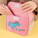 Kindergarten Lunch Bag, Cartoon Insulated Lunch Bag, Multipurpose Cute Aesthetic Pouch, Picnic Travel Breakfast Thermal Food Bag, Portable Bento Meal Bag, Elementary School Lunch Bag, Waterproof Oxford Cloth Thermal Bag