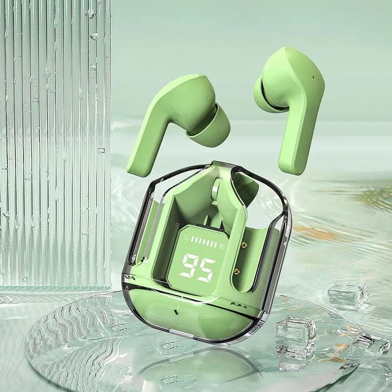 Transparent Wireless Earbuds, Air 31 TWS Earphone, Digital Wireless Bluetooth Earphones, Stereo Ring Headset With Built-in Charging Compartment, Waterproof In Ear Touch Control Earplug, In Ear Headsets with Built-in Mic