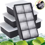 8 Grid Silicone Ice Mold, Easy Release Ice Tray, Creative Ice Cube Mold, Rectangle Shape Ice Maker Ice Cube Tray