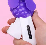 Fruit Shaped Mini Plastic Handheld Fan, Children's Student Fan, Portable Hand Cool Mini Fan, Manual Press Summer Cooling Essential