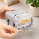 Mini Robot Style Cotton Swab Dispenser, Cotton Bud Storage Organizer, Mini Desktop Cotton Bud Dispenser