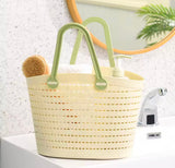Portable Handheld Picnic Basket, Handheld Kitchen  Grocery Basket, Multipurpose Laundry Basket, Creative Hollow Out Shower Basket