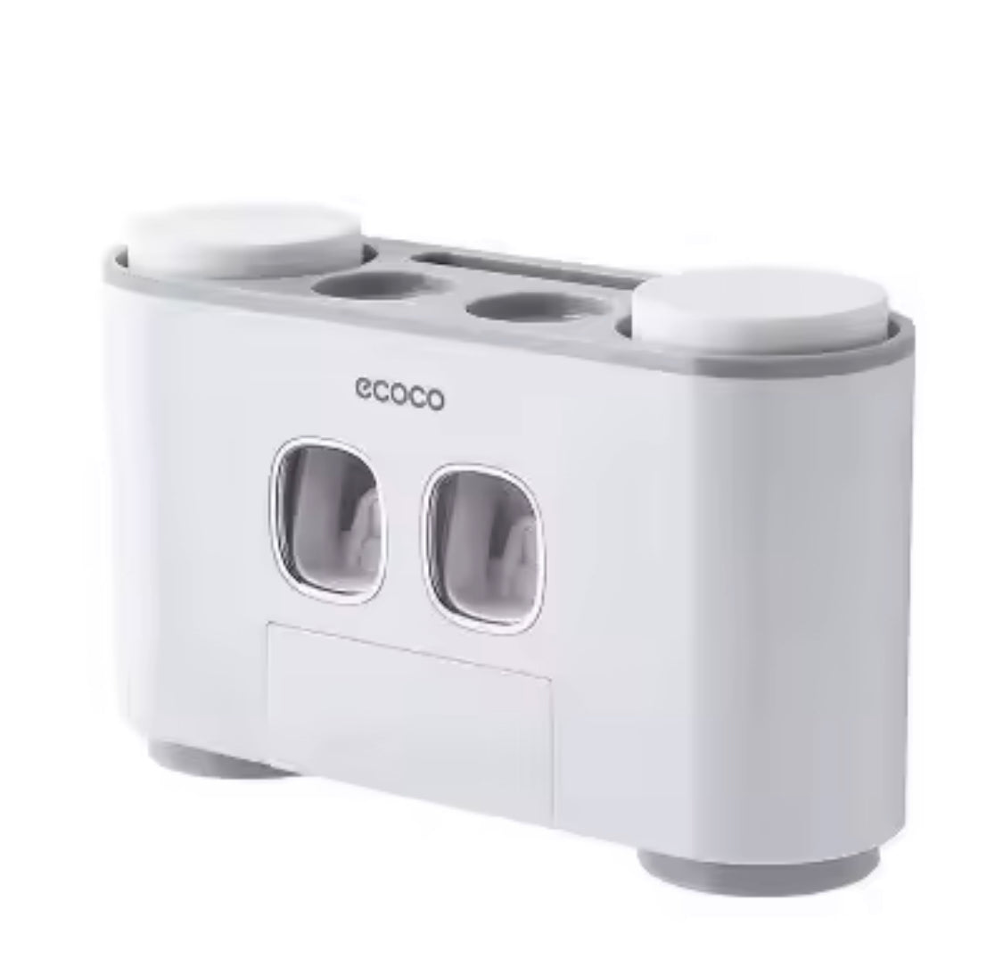 Wall Mounted Toothbrush Holder And Toothpaste Dispenser, Toothpaste Squeezer, Hands Free Toothpaste Dispenser, Toothbrush Holder, Bathroom Organizer