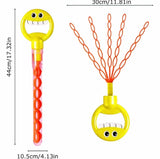 Smiling Face Soap Bubble Maker, 32 Holes Bubble Stick Blower Maker Bottle, Outdoor Activity Fun Soap Blowing Toy