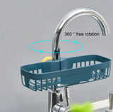 Sink Faucet Rack, Sink Faucet Sponge Holder, Adjustable Sink Drain Rack