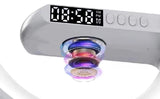Mini Digital G Lamp, Multifunctional Wireless Charger Stand Alarm Clock Speaker, BT Speakers With Wireless Fast Charging, Mood Light Wireless Charger Lamp, LED Wireless Charging Speaker, Smart Intelligent LED Lamp, RGB Rhythm Smart Light Lamp