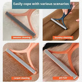 Double Sided Lint Remover, Portable Lint Roller Remover, Fuzz Lint Pet Hair Remover, Scrapper Cleaner Tool