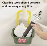 Creative Bow Sink Hanging Strainer Basket, Detachable Multifunctional Sink Caddy Basket, Kitchen Sink Washing Storage Rack, Hanging Drain Rack Basket
