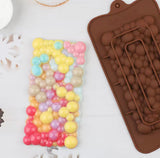 Silicone Candy Bubble Shaped Molds, Non Stick Chocolate Candy Mold, DIY Chocolate Silicone Molds