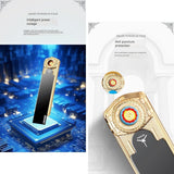 Mini Cigarette Lighter, USB Rechargeable Flameless Lighter, Smart Drop Down Electronic Lighter, Mini Coil Tungsten Lighter, Outdoor Portable Smoking Gadget, Windproof Pocket Lighter