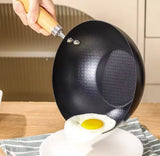Non Stick Iron Frying Pan With Handle, Ramen Cooking Pot, Easy to Clean Cooking Pot, Kitchen Cookware Gadget