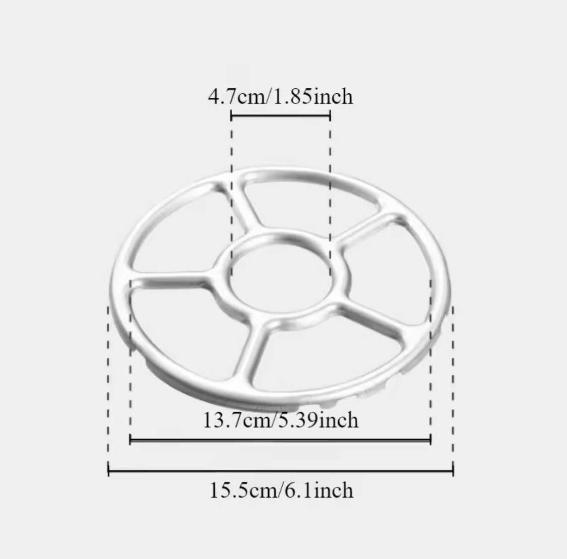 Non Slip Burner Stand Rack, Gas Stove Metal Cover Frame, Anti Slip Frame For Small Pots, Metal Stovetop For Pot