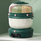 9KG Double Layer 360° Rotating Storage Organizer – Kitchen & Home Essentials