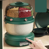 9KG Double Layer 360° Rotating Storage Organizer – Kitchen & Home Essentials