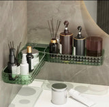 Multifunctional Bathroom Corner Shelf, Wall Mounted Bathroom Storage Organizer, New Foldable Design Bathroom Rack