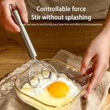 Flour Mixer, Manual Non Stick Cream Beater, Danish Bread Dough Hand Mixer, Dough Whisk Mixer, Kitchen Baking Blender Tool, Durable Handheld Food Blender For Cooking