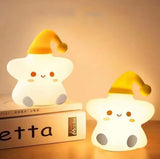 Rechargeable Silicone Star Lamp, Little Star Night Lamp, Mini Star Table Lamp, Cute LED Star Night Light