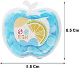 Apple Paper Soap, Hand Wash Travel Soap, Scented Soft Paper Soap, Travel Disposable Soap Sheet, Mini Scented Disinfecting Paper Soap Petals, Pocket Soaps for Hand Wash, Multicolor Petals Paper Clean Soft Soap.