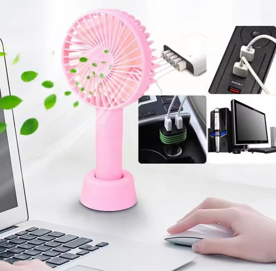 Rechargeable Mini USB Fan, Portable Handheld Fan, Handheld Mini Travel Fan, Desk Fans