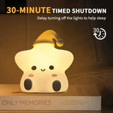 Rechargeable Silicone Star Lamp, Little Star Night Lamp, Mini Star Table Lamp, Cute LED Star Night Light
