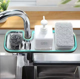 Stainless Steel Faucet Shelf, Kitchen Utensils Sink Storage Rack, Sink Faucet Sponge Holder