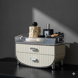 Drawer Type Cosmetics Storage Box, Transparent Dust Proof Cosmetic Organizer, Stackable Cosmetic Storage Box