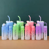 Set of 3 Large Capacity Sports Water Bottle, Portable Drink Bottle For Outdoor, Gym Fitness Durable Sport Drinking Bottle