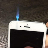 iPhone Dummy Lighter With Flashlight, Metal Cigar Lighter, Refillable Mobile Lighter, Classic Phone Pocket Lighter, Amazing Originality Lighter, Butane Windproof Gas Lighter, Multipurpose Kitchen Cigarette Fashion Lighter