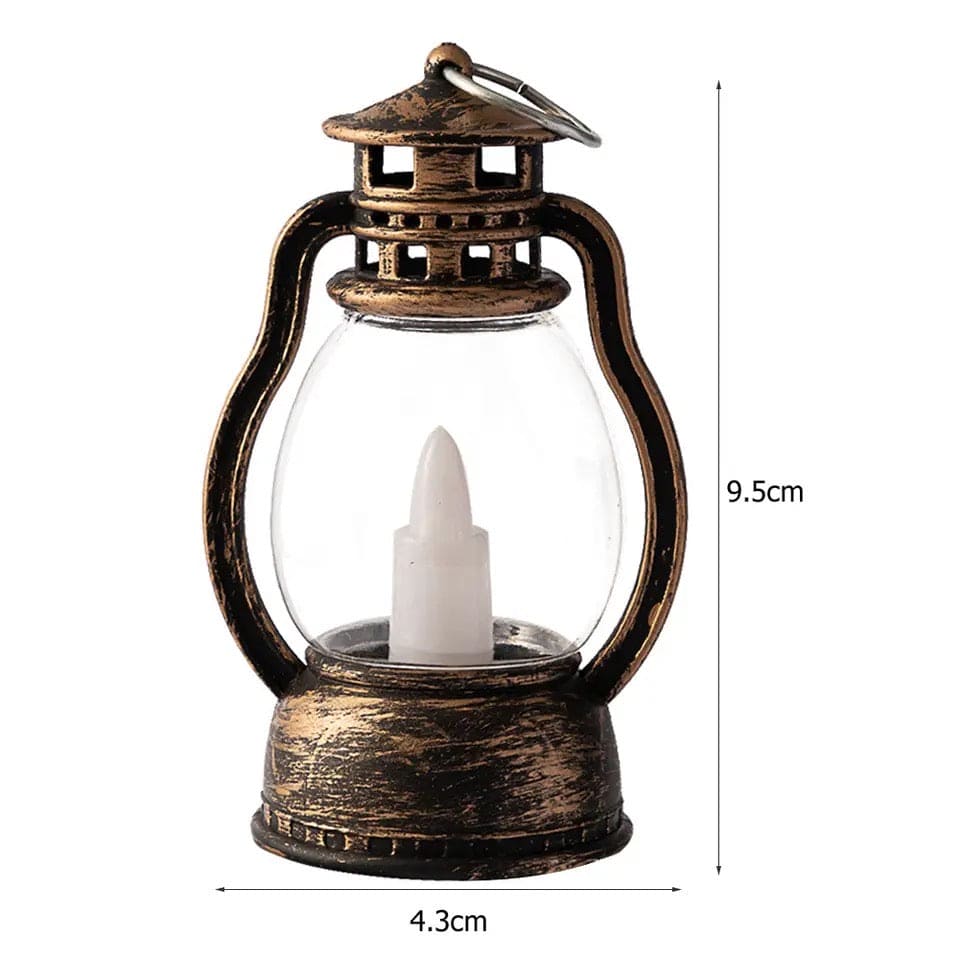 Mini Lantern Lamp, Kerosene Retro Oil Lamp, Flameless LED Lamp, Electronic Candle Light, Smokeless Portable Hanging Lantern,  Electronic Candle Craft Horse Light, Wind Light Candle, Wedding Arrangement Atmosphere Light