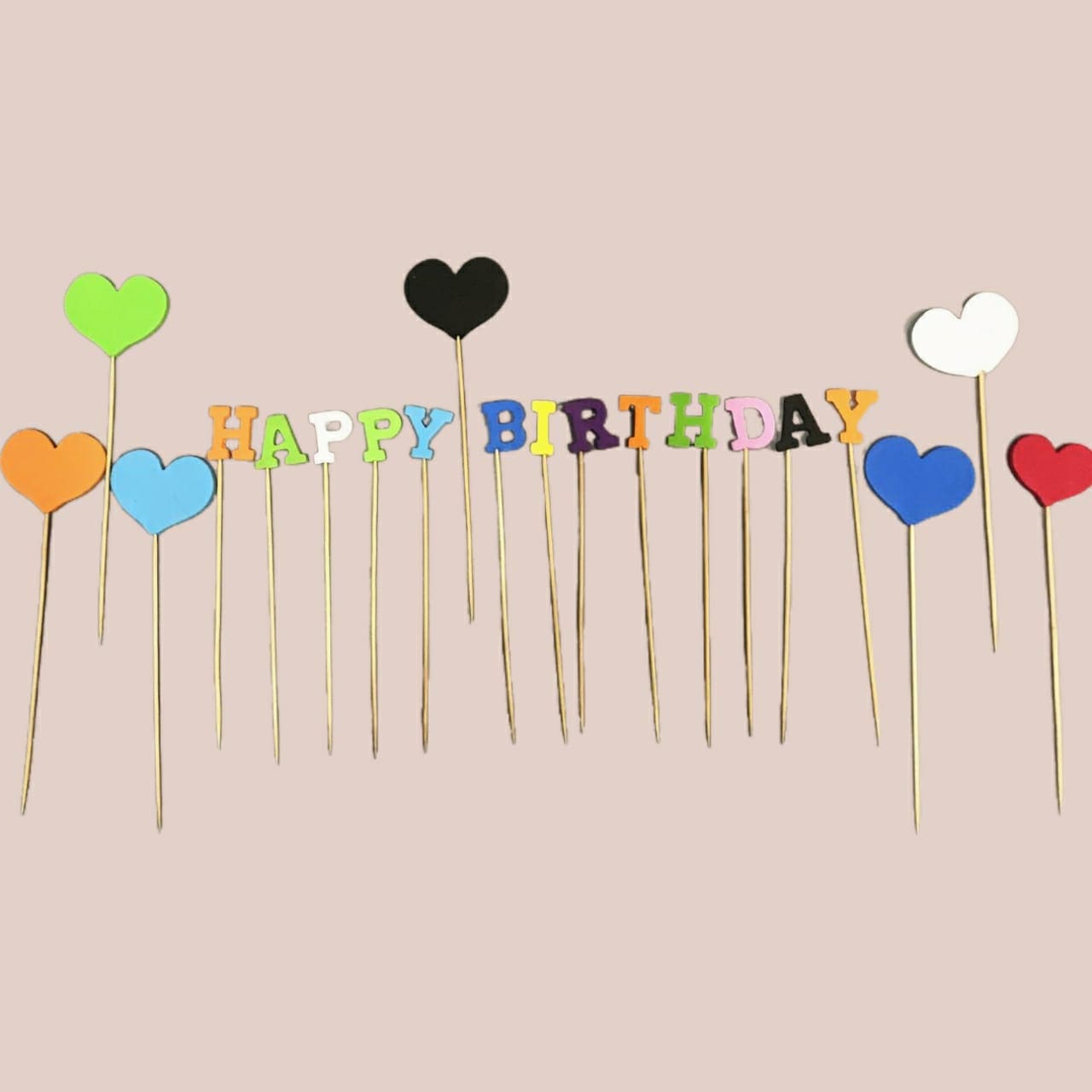 Happy Birthday Foamic Cake Toppers, Children Birthday Foamic Letters