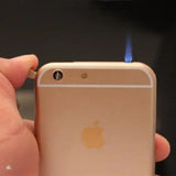 iPhone Dummy Lighter With Flashlight, Metal Cigar Lighter, Refillable Mobile Lighter, Classic Phone Pocket Lighter, Amazing Originality Lighter, Butane Windproof Gas Lighter, Multipurpose Kitchen Cigarette Fashion Lighter