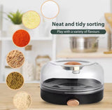 One Press Seasoning Dispenser, Easy Pour Salt Dispenser, Adjustable Sprinkle Spice Jar, One Touch Salt Shaker