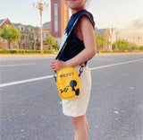 Disney Mickey Mouse Shoulder Cross Bag, Soft Toddler Bag, Mini Travel Kids Backpack, Disney Children Backpack