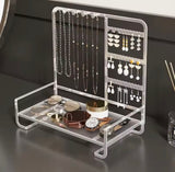 Elegant Metal Jewelry Stand, Jewelry Display Stand, Makeup And Jewelry Stand, Luxury Style Jewelry Stand