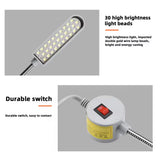 Adjustable LED Sewing Light, Flexible Gooseneck LED Light, Working Lamp Accessories