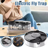 Electric Fly Trap Catcher, Automatic Quiet Insect Flycatcher, Removable Outdoor Garden Flytrap Trap Device
