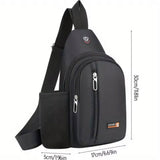 Travel Crossbody Bag, Large Capacity Oxford Cloth Shoulder Bag, Boys Fashion Lightweight Chest Bag
