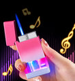 Windproof Gradient Color Gas Lighter, Jet Torch Lighter, Windproof Butane Gas Lighter