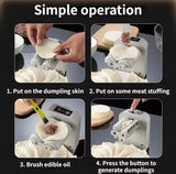 Electric Dumpling Maker, Automatic Dumpling Maker Mold, Multifunction Dumpling Maker, Kitchen Dough Maker Gadget
